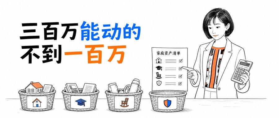 家里有300万，能长期动用的可能不到100万