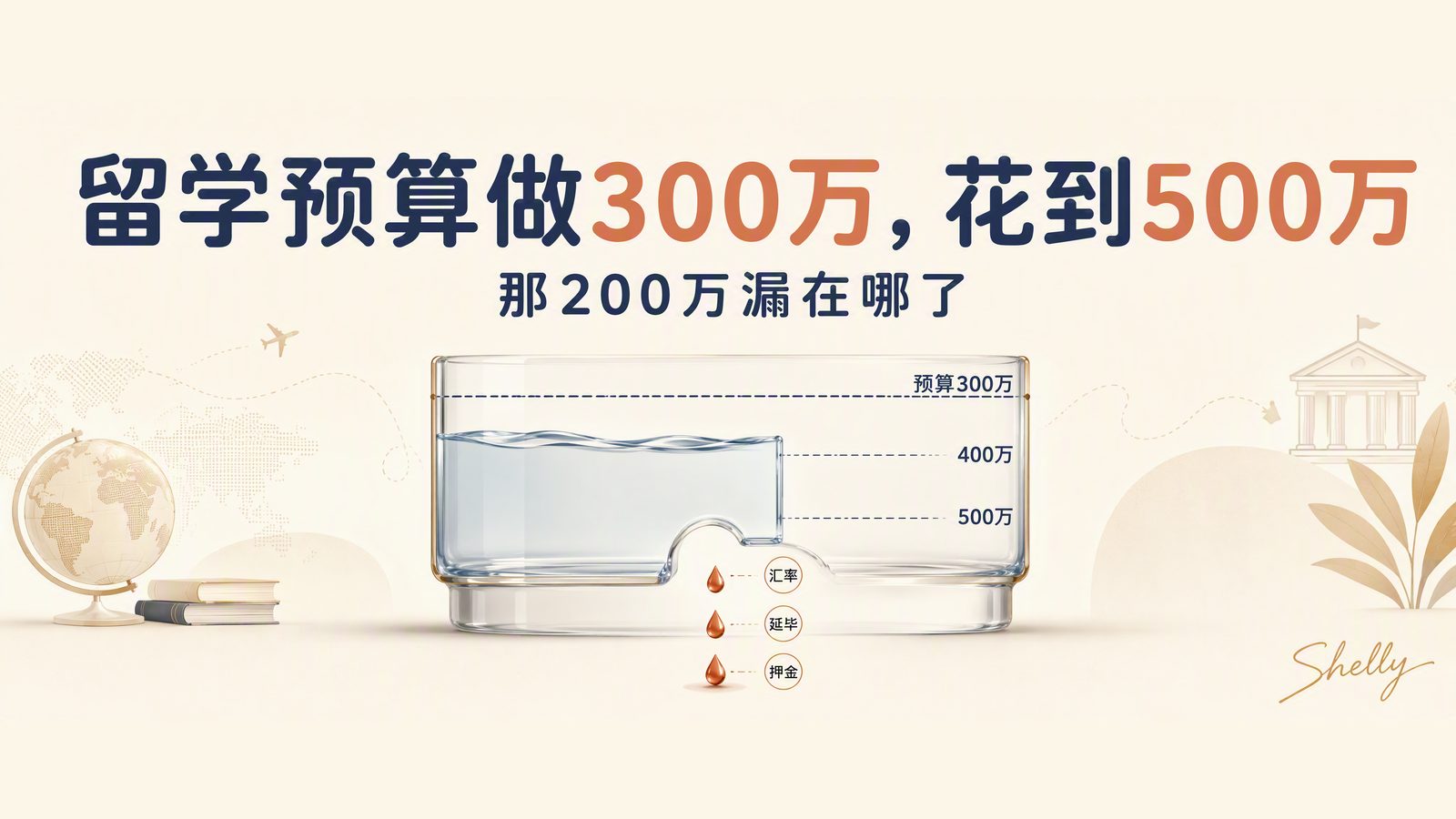 留学预算做300万，花到500万，那200万漏在哪了
