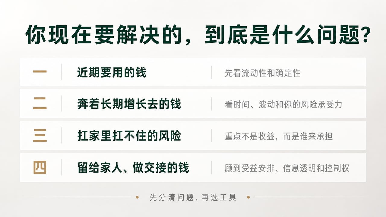 你现在要解决的，到底是什么问题？